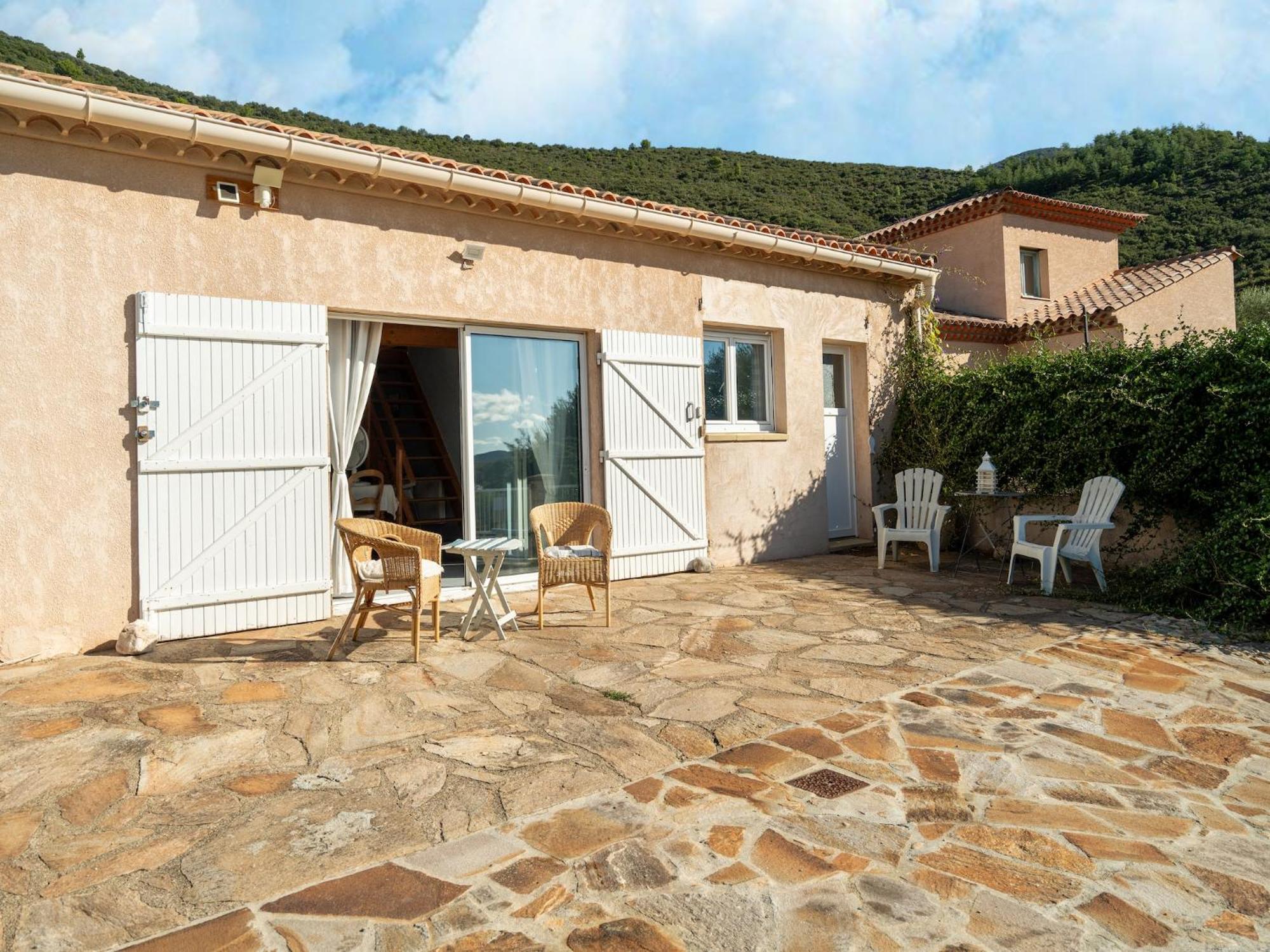 Вилла House In The South Of France With Private Pool Roquebrun Экстерьер фото
